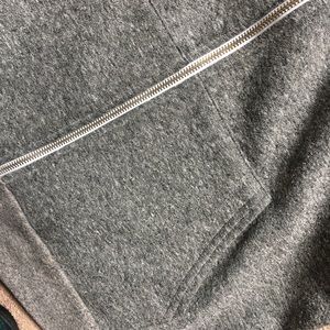 Heather gray American Apparel cotton zip hoodie